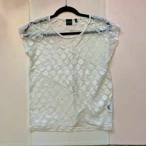 Saks fifth avenue sheer tee barely worn